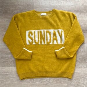 Yellow 'Sunday' Sweater
